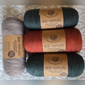 RE-SPUN Recycled Polyester Yarn Bundle - ALPINE HAZELWOOD & AMBER